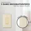 Morris Products 83743 Iv Oversize 1Gang Decor/GFCI