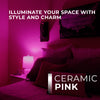 Satco S14989 - 8 Watt A19 LED Ceramic Pink