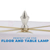 Westinghouse 7016400 Modern Acorn Lamp Finial Brushed Nickel Finish