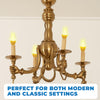 Halco B11CL3/827/BR/LED - 3 Watt B11 Decorative Lamp - Brass Finish