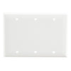 Morris Products 81531 White 3 Gang Blank Wallplate
