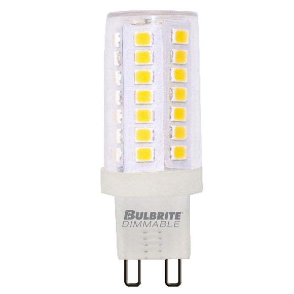 BULBRITE 770647 5 Watt T6 LED - G9 Bi-Pin Base - 2700 Kelvin Warm White - 550 Lumens - Clear - 120 Volt