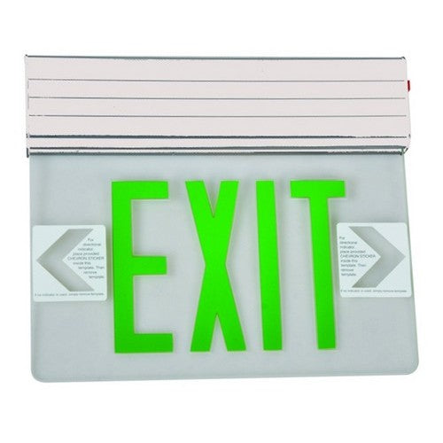Morris Products 73316 Green Panel Wh Surf Edge Lit