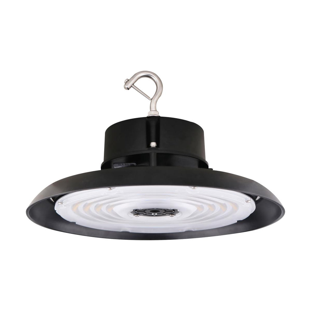 Satco 65-808 - 240W UFO LED High Bay -  34800 Lumens - 5000K - 277-480 Volt - 0-10V Dimmable - Black Finish - DLC Premium
