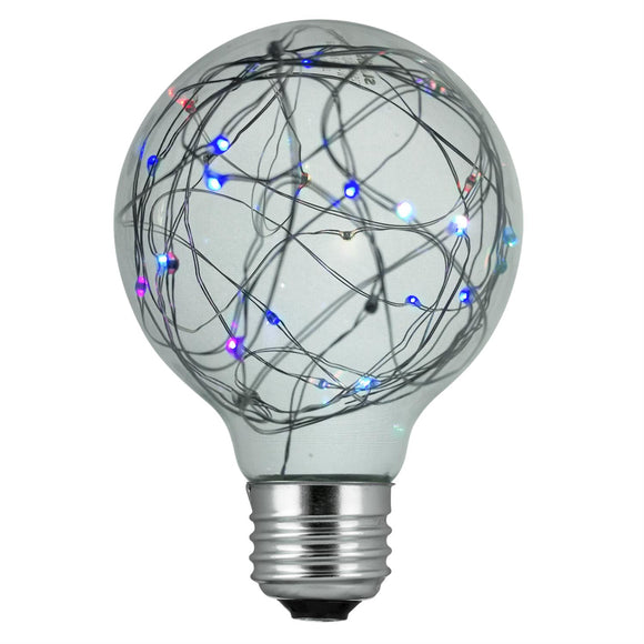 Sunlite  81177-SU - G25/LED/DX/1.5W/RGB LED G25 Globe String Decorative Light Bulb, RGB