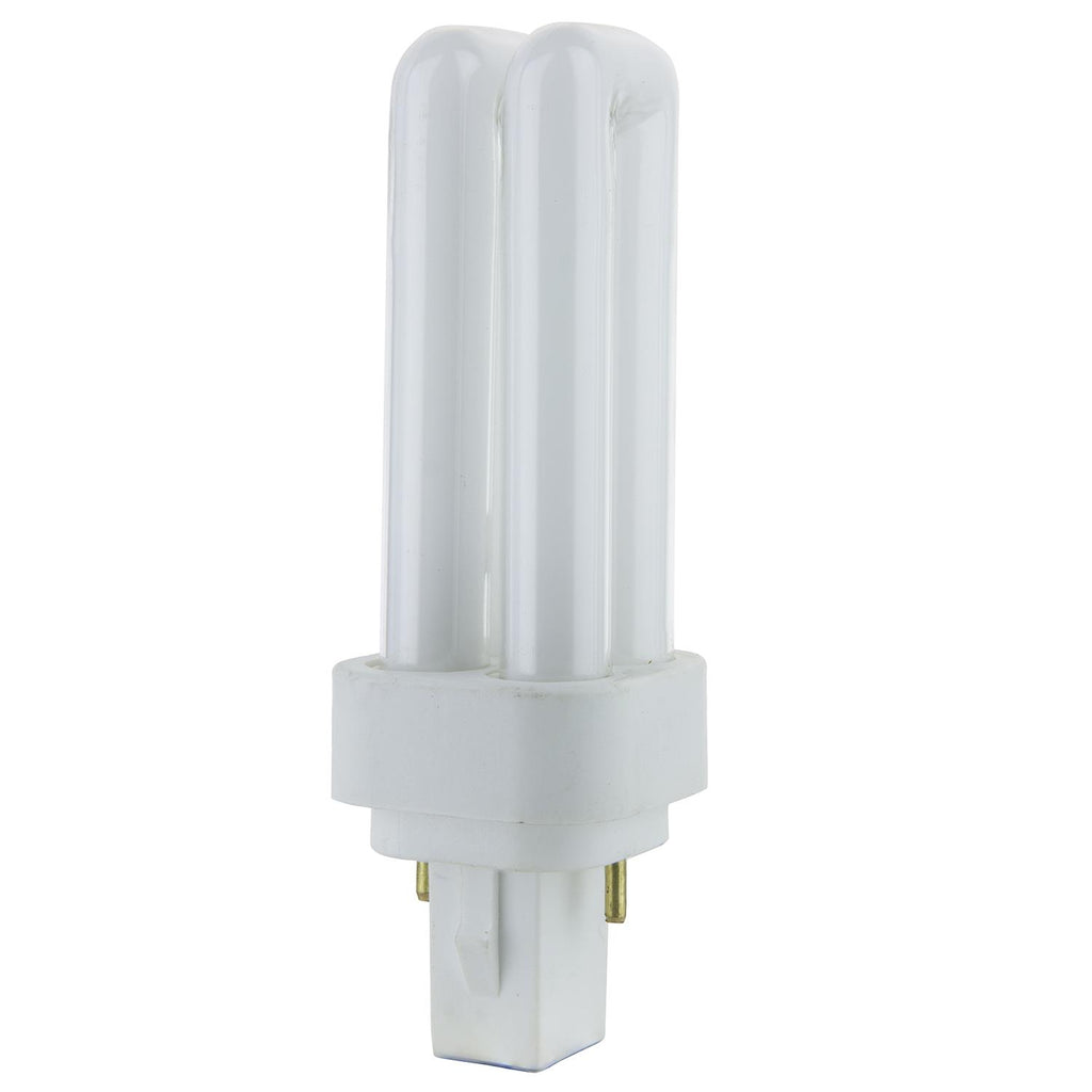 Plug-In - PLD 2-Pin Double U-Shaped Twin Tube - 9 Watt - 525 Lumens  - Warm White - 2700 Kelvin