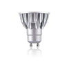 BULBRITE 777524 7.5 Watt MR16 LED - GU10 Twist & Lock Base - 2700 Kelvin Warm White - 600 Lumens - Silver - 120 Volt