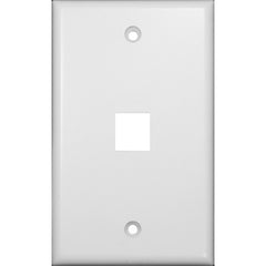 Morris Products 88162 1 Port Cat5 Plate WH