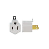 Morris Products 89400 3 to 2 Outlet Adaptor (2 Pack)