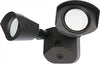 SATCO 65 -212 LED Security Light - Dual Head - Bronze Finish - 3000 Kelvin