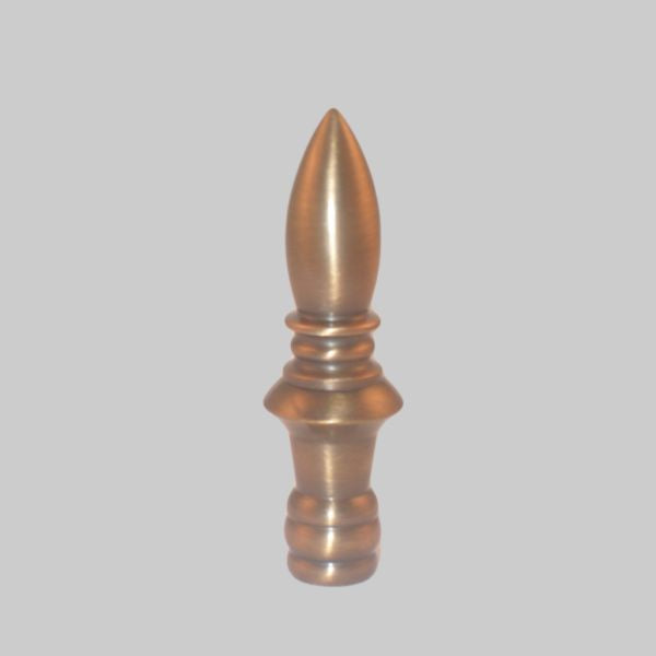 Kirks Lane-69860 - 3" antique brass finial tapped 1/4-27