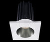 Lotus LED 2 Inch Square Recessed LED 15 Watt High Output Designer Series - 4000 Kelvin - Chrome Reflector - Trim White