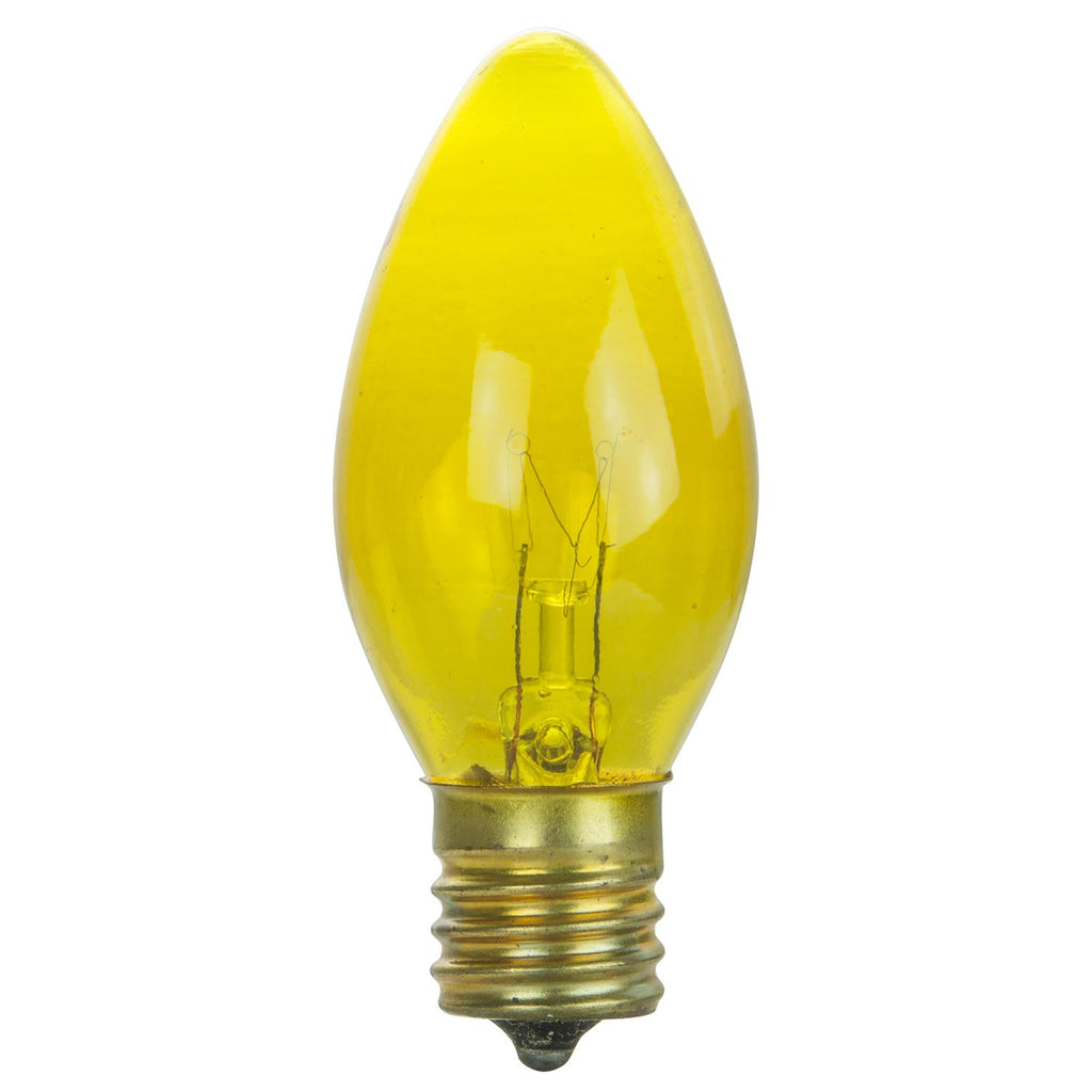 Incandescent - C9 Colored Night Light - 7 Watt -Yellow - Yellow