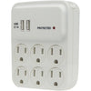 Morris Products 89016 6 Outlet Surge  w/Two 2.1A USB