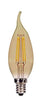 Satco S9587 LED CA11 Amber