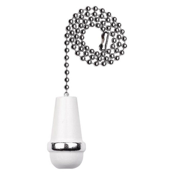 Westinghouse 7729200 White Wooden Cone Pull Chain