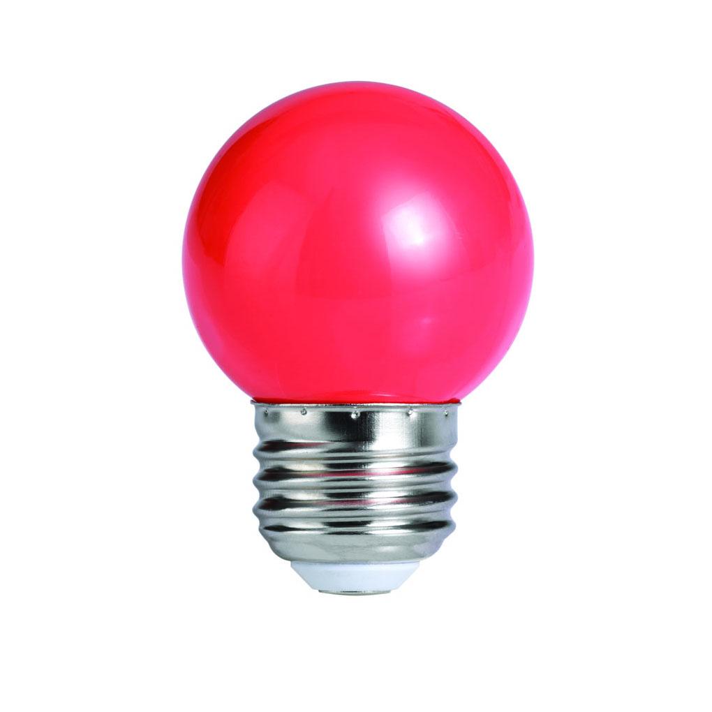 Bulbrite 770153 1 Watt G14 LED Globe Red