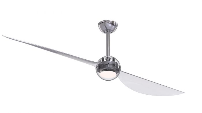 Craftmade WSP70BNK2 - 70 Inch Ceiling Fan w/DC Motor, Blades, LED Light Kit Brushed Polished Nickel