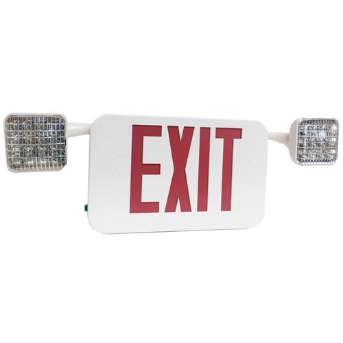 Morris Products 73470 Red LED Wh Combo Exit/Em Lt SD