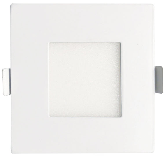 Luxrite LR23754 - 3 inch LED Square Recessed Mini Panel - 8 Watt - CCT Select 2700/3000/3500/4000/5000 Kelvin - LED/MINI3/PANEL/5CCT/SQ2