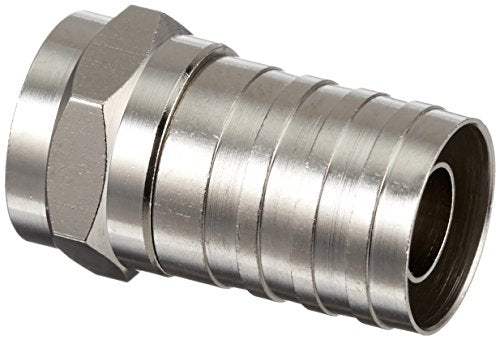 Morris Products 45062 Type  ftF ft Coaxial Connector - Crimp On RG6/U Quad Shield - Crimp On F Connector permanently terminates Coaxial cable.