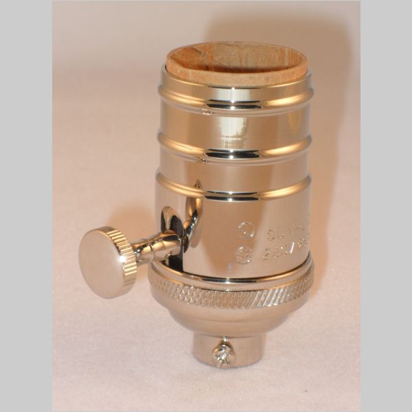 Kirks Lane-30514 - nickle on-off turned brass skt 1/4-ip