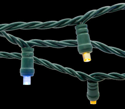 American Lighting 5MM-100/6-G-PW-S Commercial Standard Grade 5mm Led Light String - 50.5 feet - Pure White - 100 LED - 6 Inch Spacing - 120 Volts - 9.6 Watt Per String - 20 AWG Green Wire