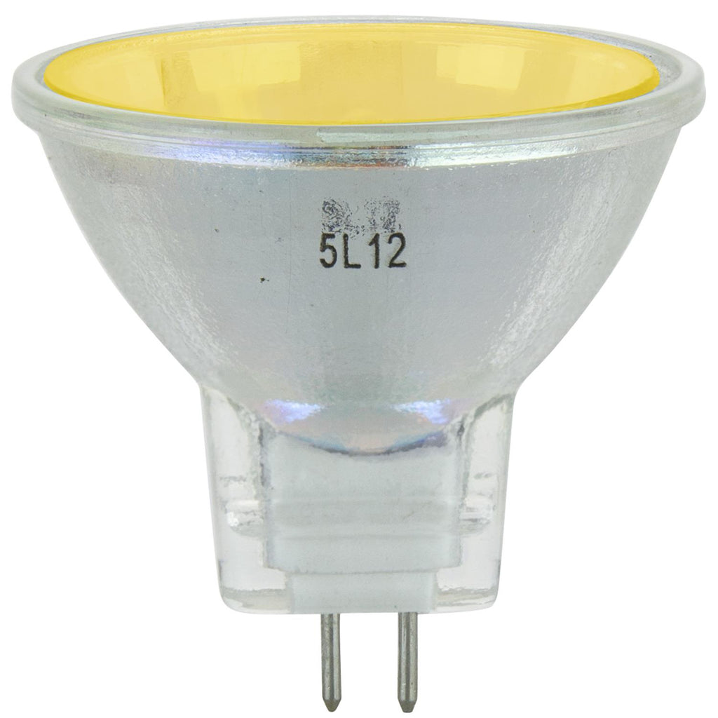 Halogen - Colored MR11 Mini Reflector - 20 Watt -Yellow - Yellow