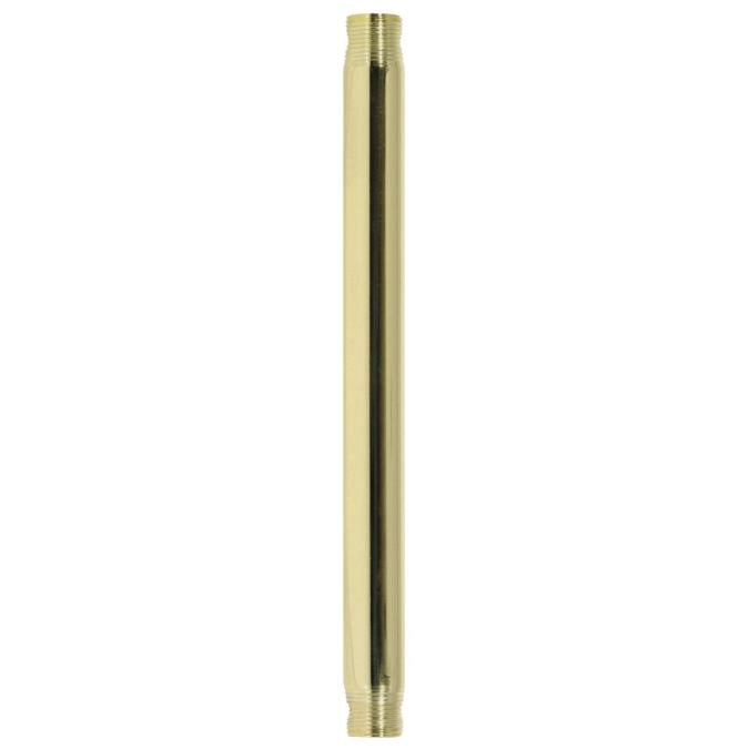 Westinghouse 0.75 Inch Inside Diameter x 12-Inch Extension Down Rod - Polished Brass Finish