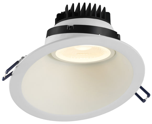 Lotus LED Lights LRG6-5CCT-6RSL-WH 6 Inch Downlight 30 Degree Sloped Regressed Gimbal - 15 Watt - 5CCT - White Finish - Type IC Air-Tight - Title 24  Compliant - Energy Star - cULus Listed - Wet Location