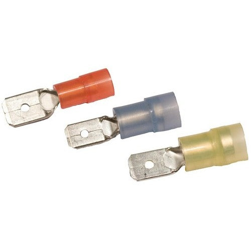Morris Products 11942 22-16 .020x.110 Nylon Insulated Double Crimp Male Disconnects (Pack of 100)