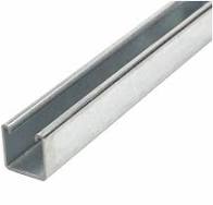 Global Manufacturing G12-158-158-O - 1-5/8 x 1-5/8 12 Gauge sStrut - Oval Slot - 10 Foot