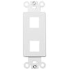 Morris Products 88114 2 Port Decorative Frame-White