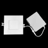 Luxrite LR23743 4 inch LED Mini Panel Square 5CCT - High Output Smooth Canless Wafer Spotlight