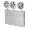 Topaz 75112 - 3-HEAD LED EMERGENCY LIGHT NYC APPROVED - 	1W LED HEADS 120/277VAC WALL MOUNT