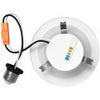 Luxrite LR23791 - 4 Inch LED Retrofit Round - Smooth Trim - 5 CCT Selectable - 750 Lumens - 10 Watt - White Finish