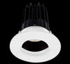 Lotus LED 2 Inch Round Recessed LED 15 Watt High Output Designer Series - 2700 Kelvin - Bronze Reflector - Wall Wash Trim