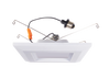 5-6 Inch LED Retrofit - Square - Baffled Trim - 015 Watt - 700 Lumens - 3000K Kelvin - 90 CRI - 50000 - Dimmable - LR23037