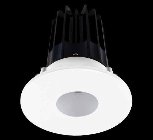 Lotus LED 2 Inch Round Recessed LED 15 Watt High Output Designer Series - 3000 Kelvin - Alzak Reflector - Pinhole Trim