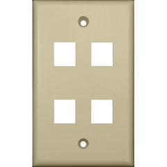 Morris Products 88148 4 Port Cat5 Plate IV
