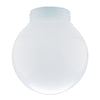 Westinghouse 8545000 White Glass Threaded Neck Globe Shade