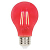 Westinghouse 5126000 Filament LED A19 General Purpose Dimmable Light Bulb - 4.5 Watt - Red Finish - E26 Base
