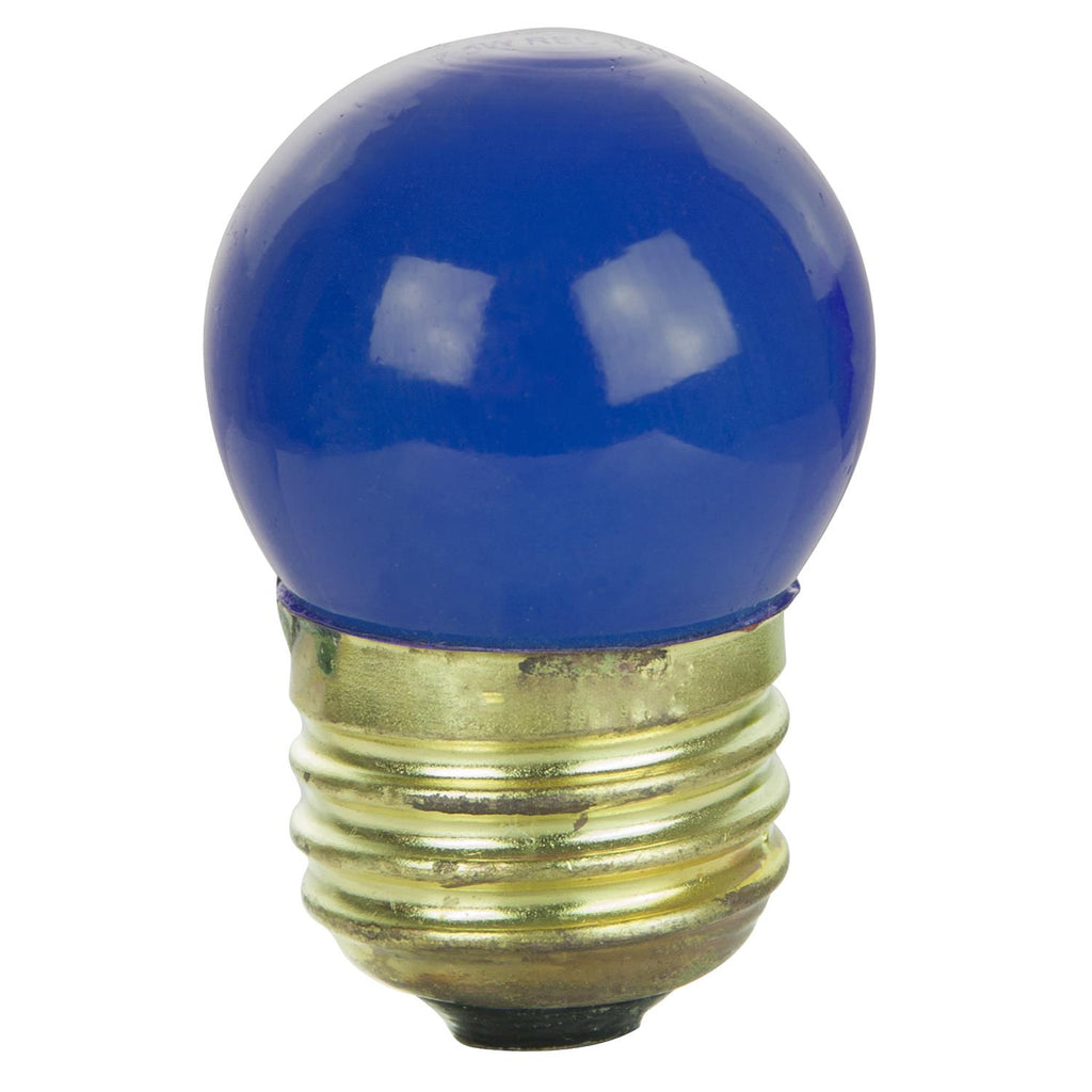 Incandescent - S11 Colored Indicator - 7.5 Watt -Blue - Blue