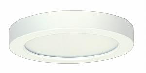 Satco S9328 LED Fixture 7 inch Flush Mount  - 13.5 Watt -  Round -  White Finish