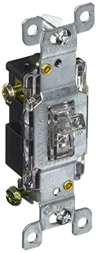 Morris Products 82046 Back Lit Toggle Switch 3 Way 15A-120/277V - Zinc-plated Back Lit Toggle Switch.