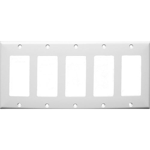 Morris Products 81151 White 5 Gang Decor/GFCI