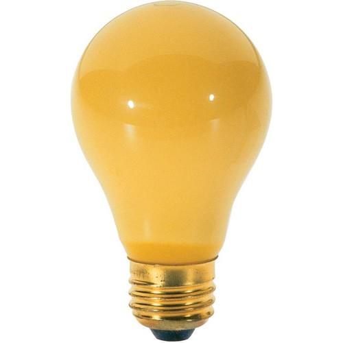 Satco S3938 Incandescent A19 Yellow