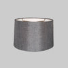 Kirks Lane-20636 - 13 Inch X 14 Inch X 9 Inch Charcoal Burlap Drum Shade