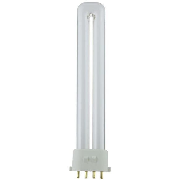 Plug-In - PL 4-Pin Single U-Shaped Twin Tube - 13 Watt - 720 Lumens  - Warm White - 2700 Kelvin