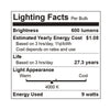 Euri Lighting DLC4SQ-2040E - LED 4" Square Slim Downlight  - Junction Box Base - 9 Watt  - 60 Watt Replacement  - 4000 Kelvin - 600 Lumens  - 120 Volt - Dimmable - Damp Rated
